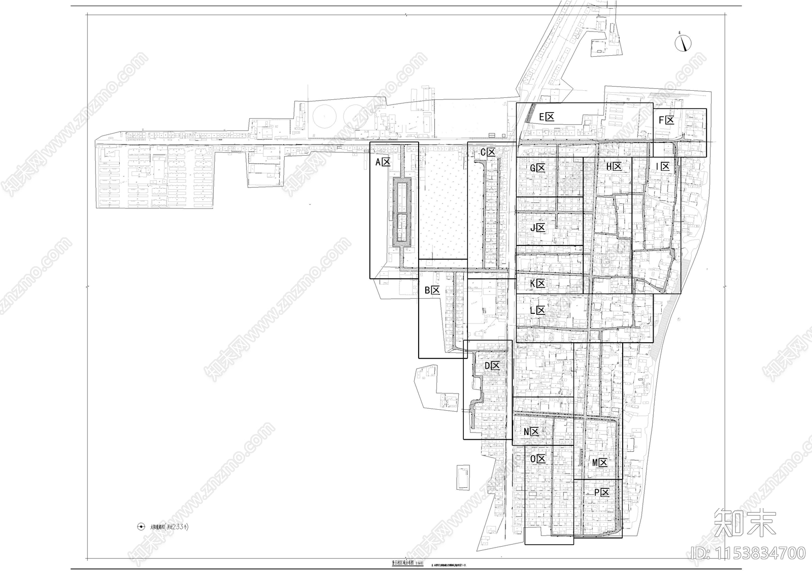 孙王村街道改造景观cad施工图下载【ID:1153834700】