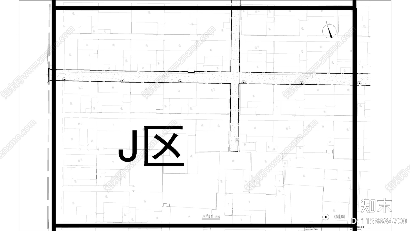 孙王村街道改造景观cad施工图下载【ID:1153834700】