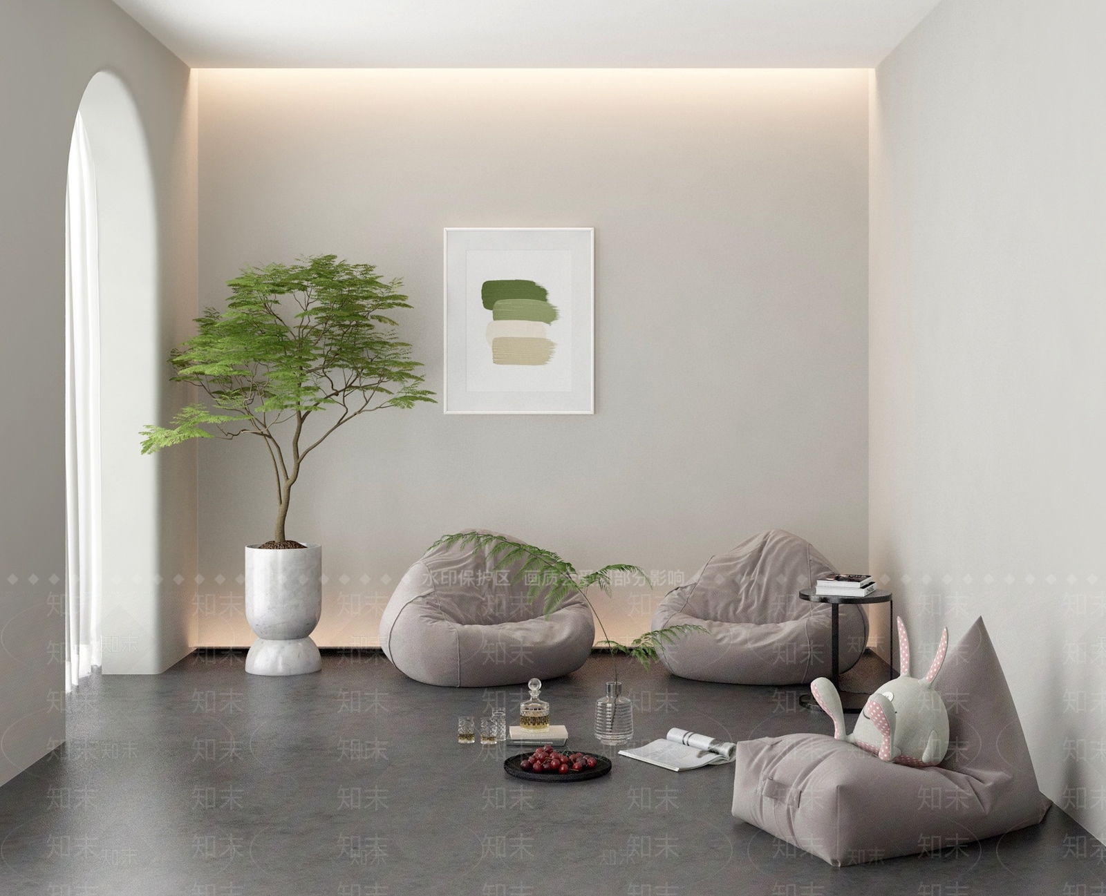 现代懒人沙发3D模型下载【ID:1153834946】