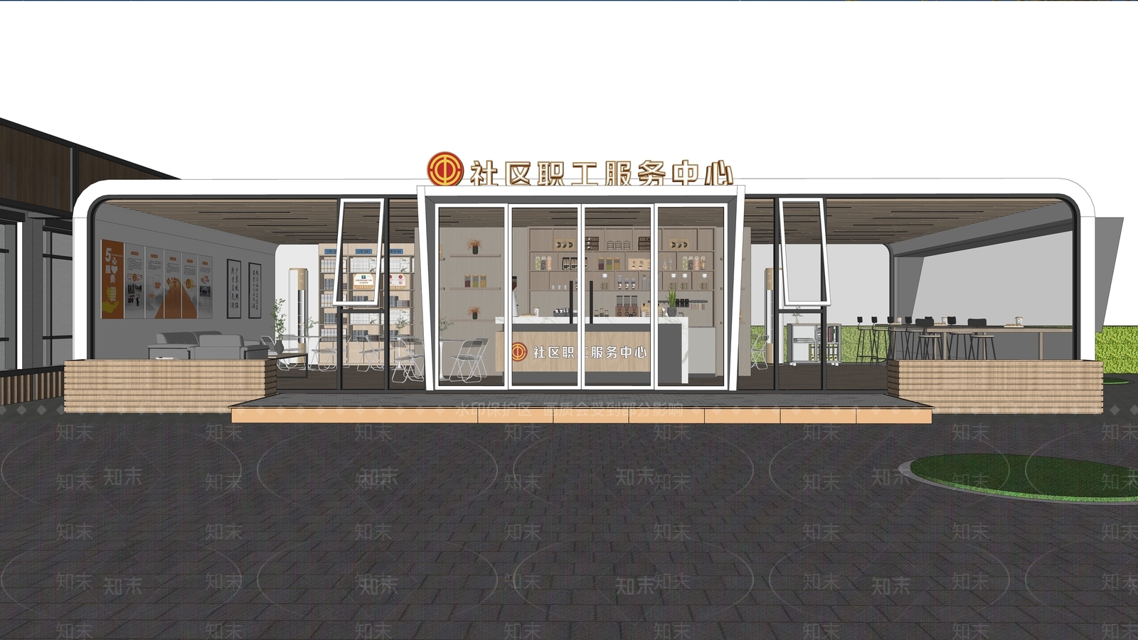 现代其他公共空间SU模型下载【ID:1215203700】
