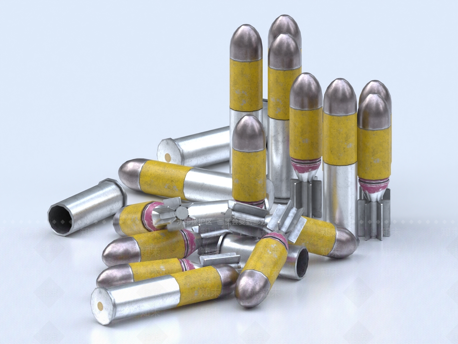 子弹3D模型下载【ID:1153835560】