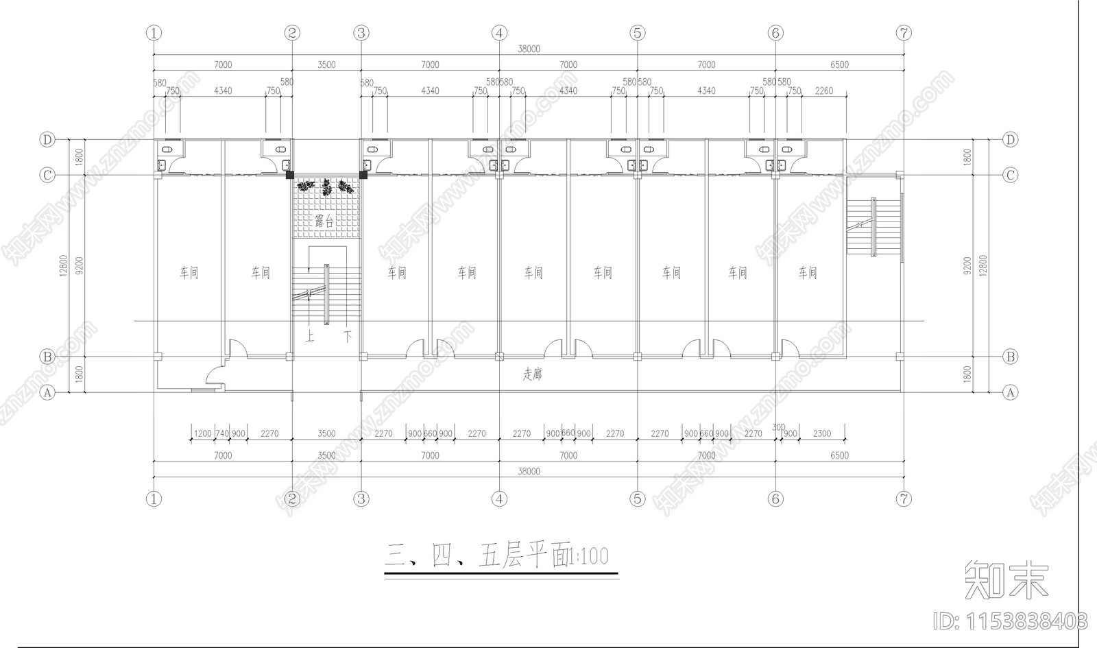 修理车间建筑cad施工图下载【ID:1153838403】