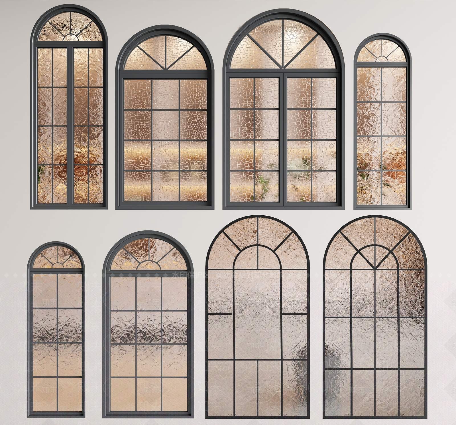 法式落地窗3D模型下载【ID:1153838694】