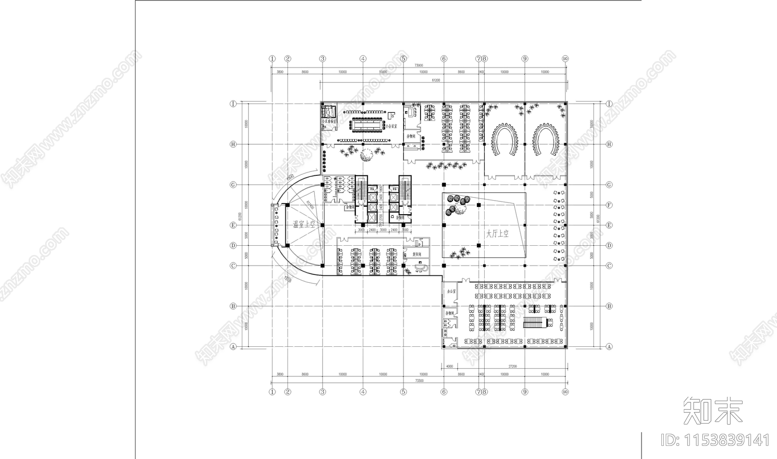 办公楼建筑cad施工图下载【ID:1153839141】