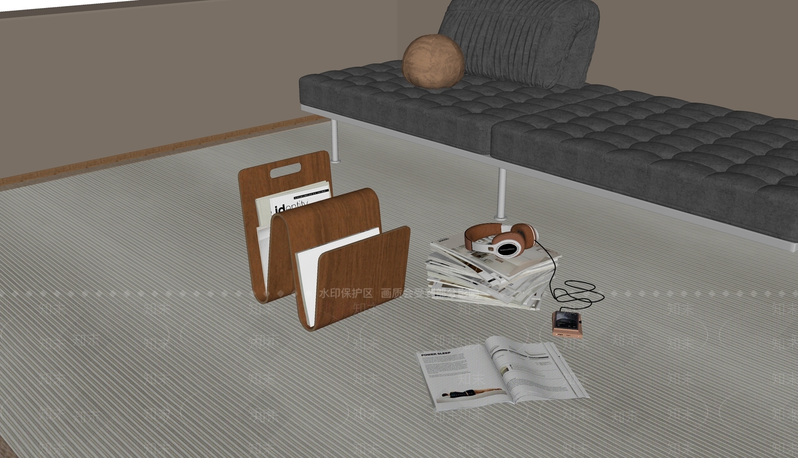 现代书架SU模型下载【ID:1153839361】