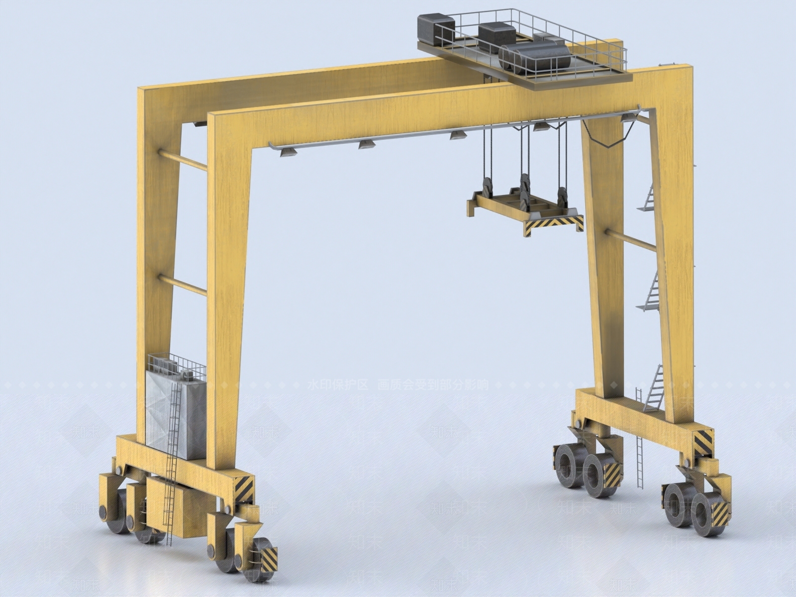 龙门起重机3D模型下载【ID:1153845594】