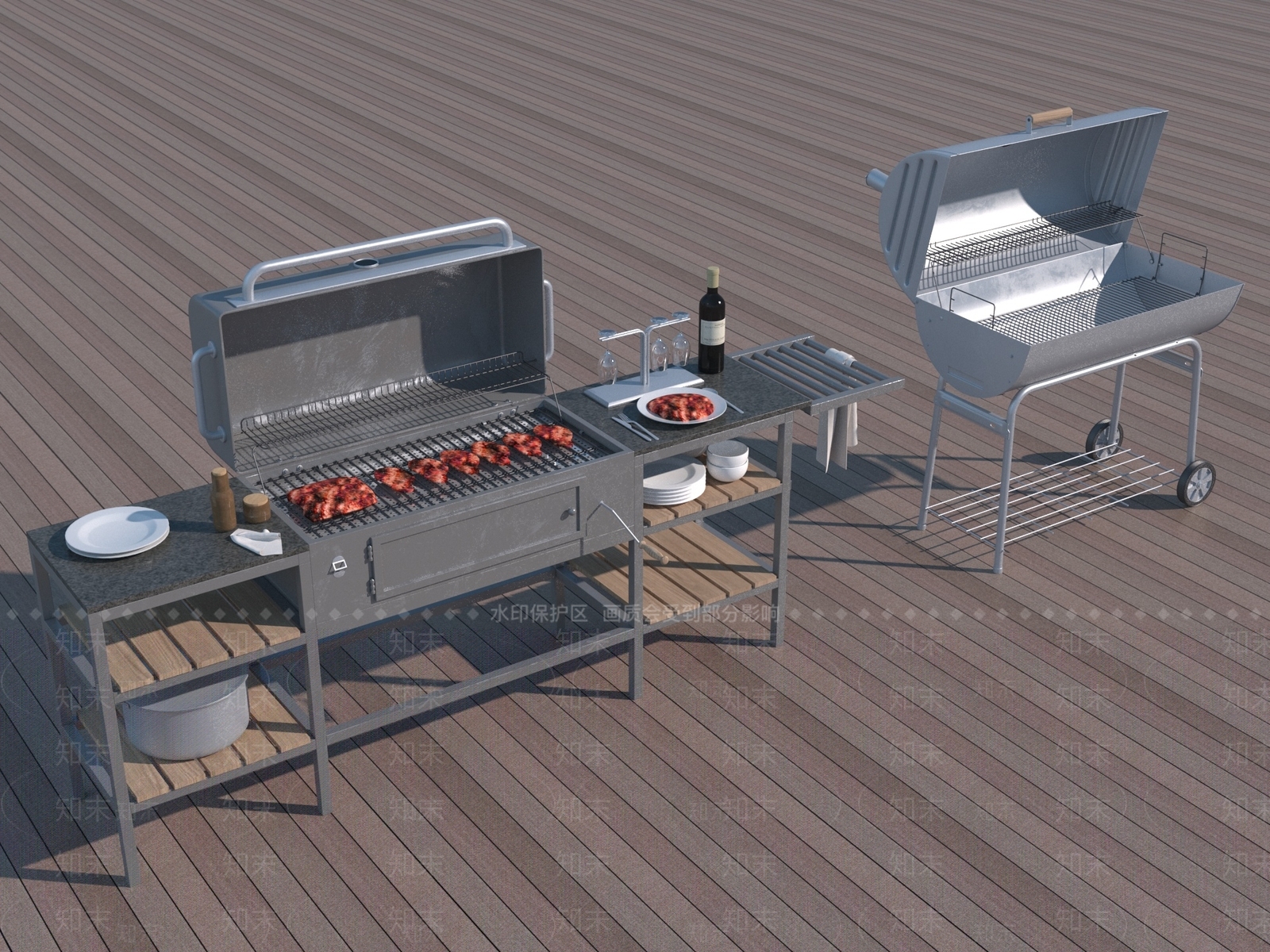 烧烤炉3D模型下载【ID:1153847369】