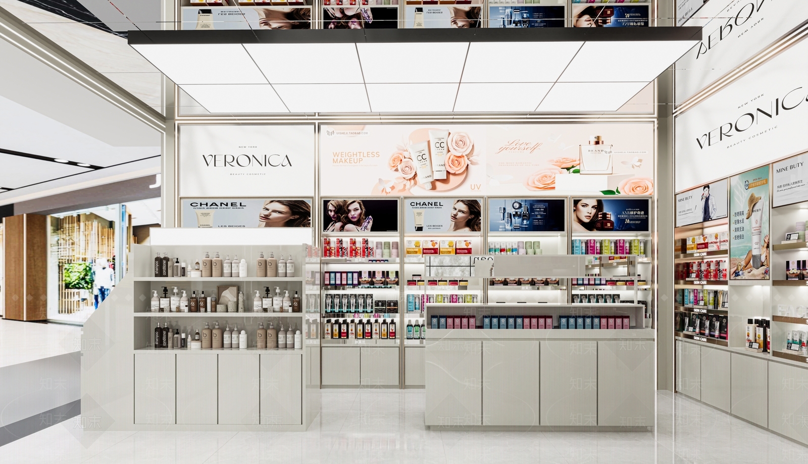 现代美妆店3D模型下载【ID:1153850278】