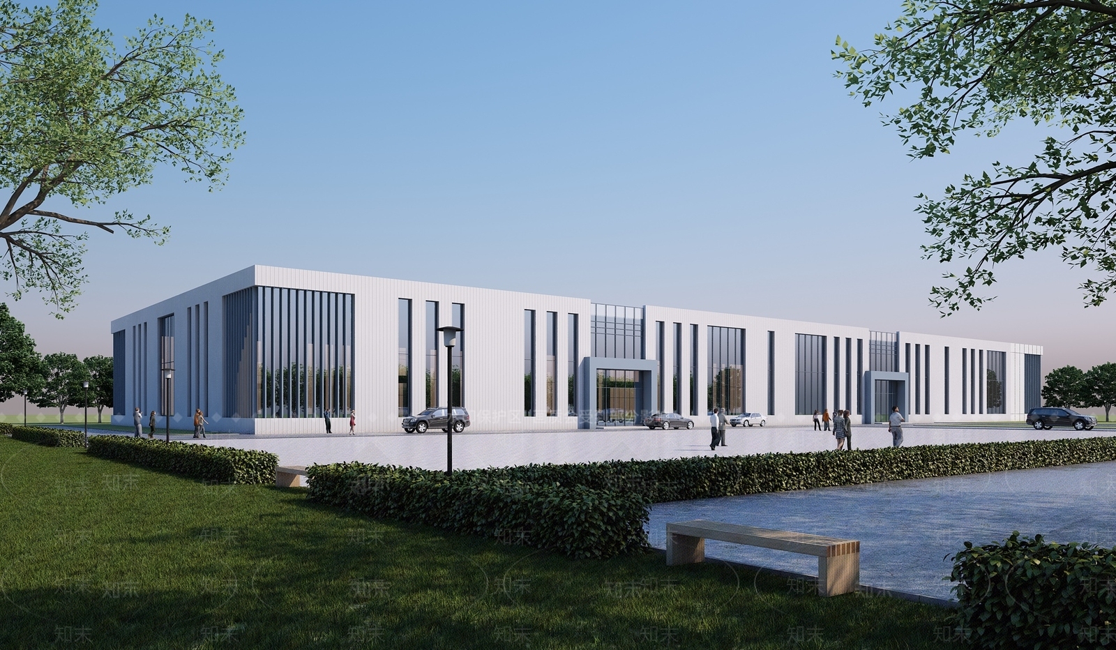 现代工业厂房3D模型下载【ID:1153849829】