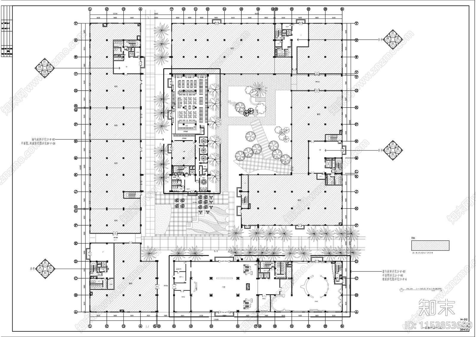 8套厂房研发楼办公楼室内施工图下载【ID:1153853699】