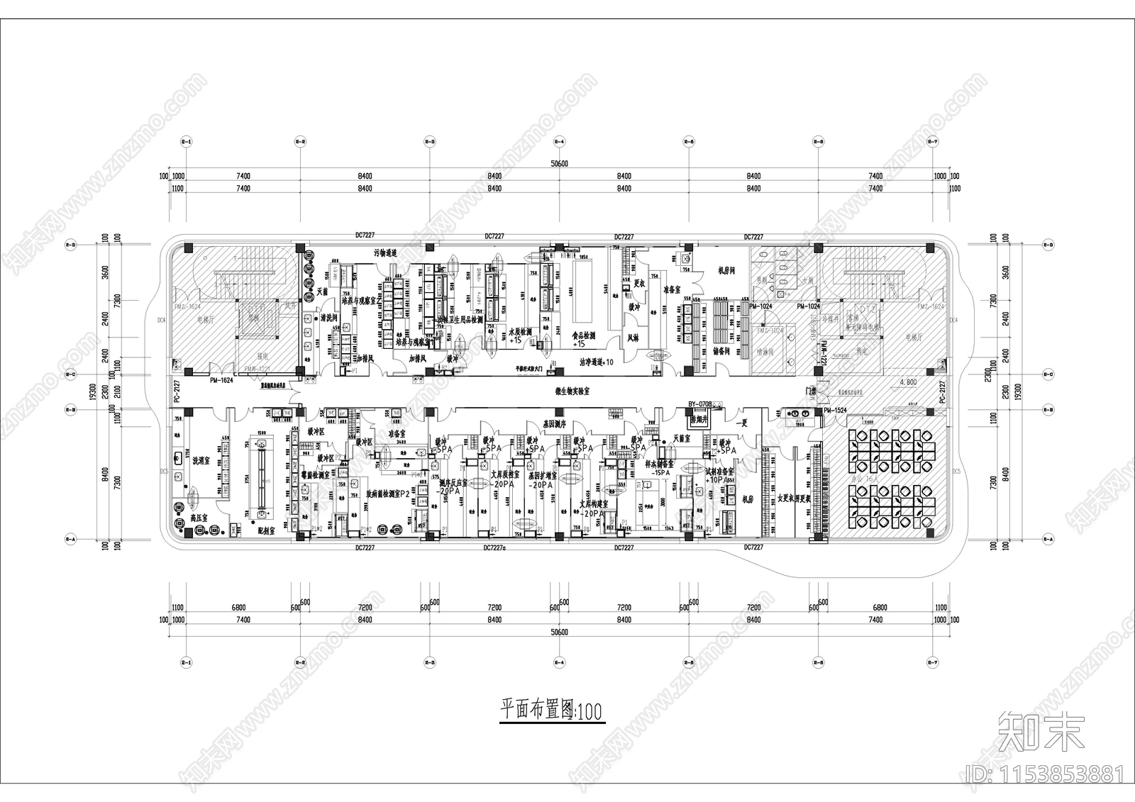 实验室室内cad施工图下载【ID:1153853881】