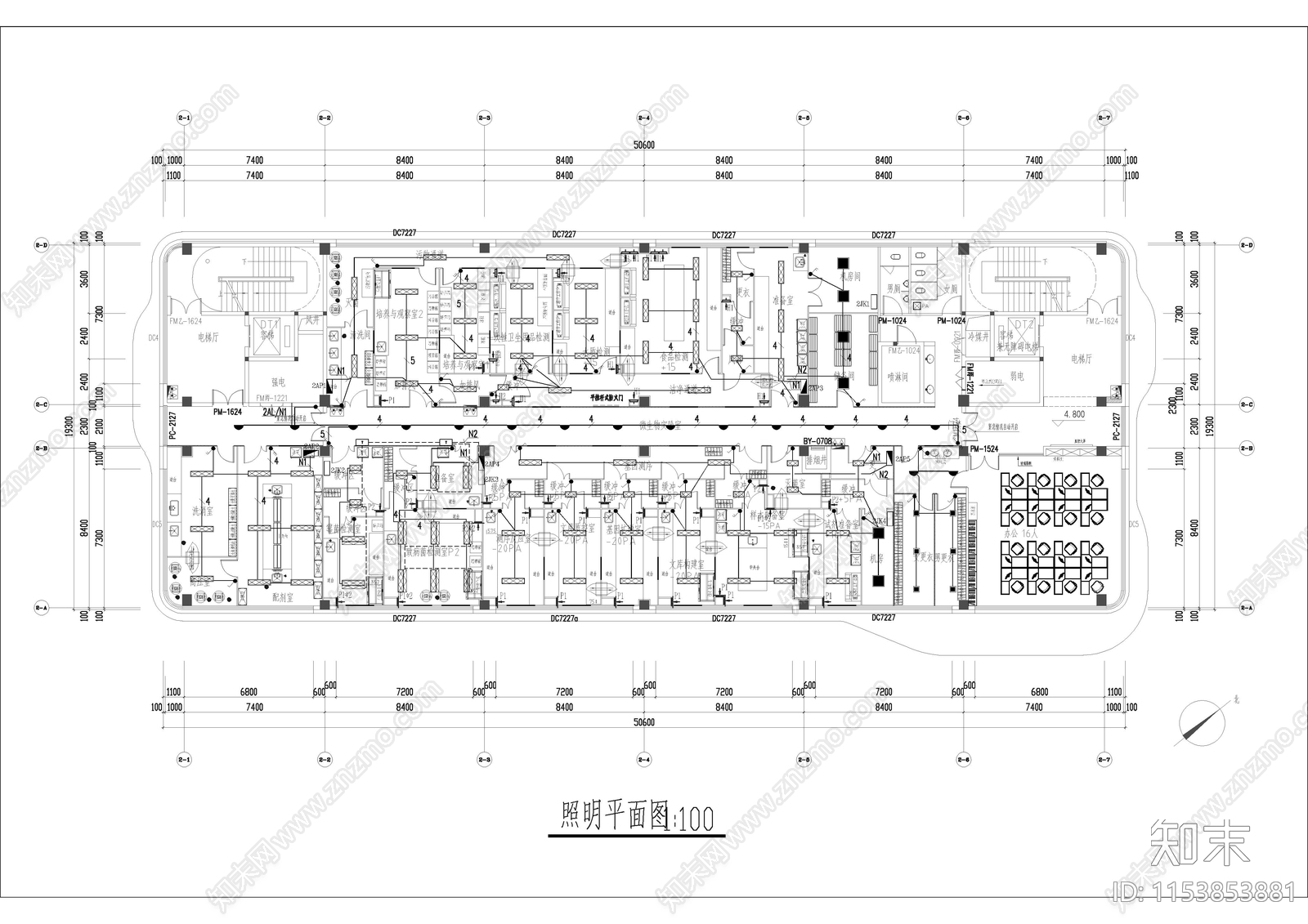 实验室室内cad施工图下载【ID:1153853881】