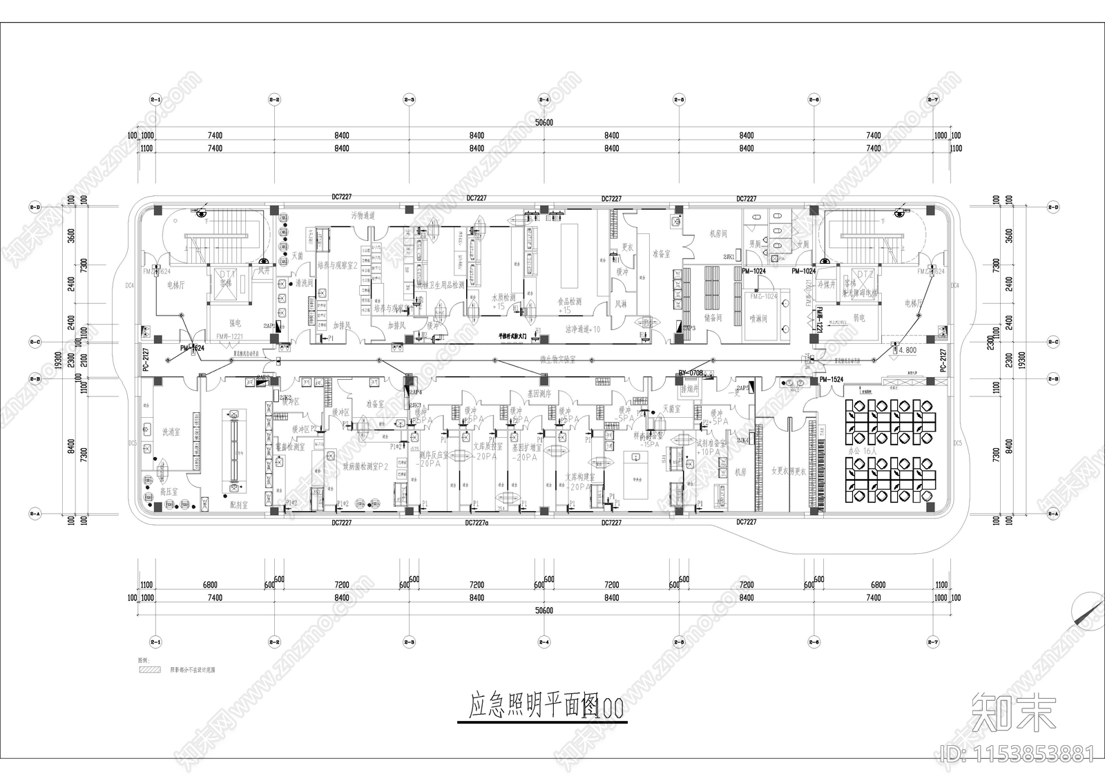 实验室室内cad施工图下载【ID:1153853881】