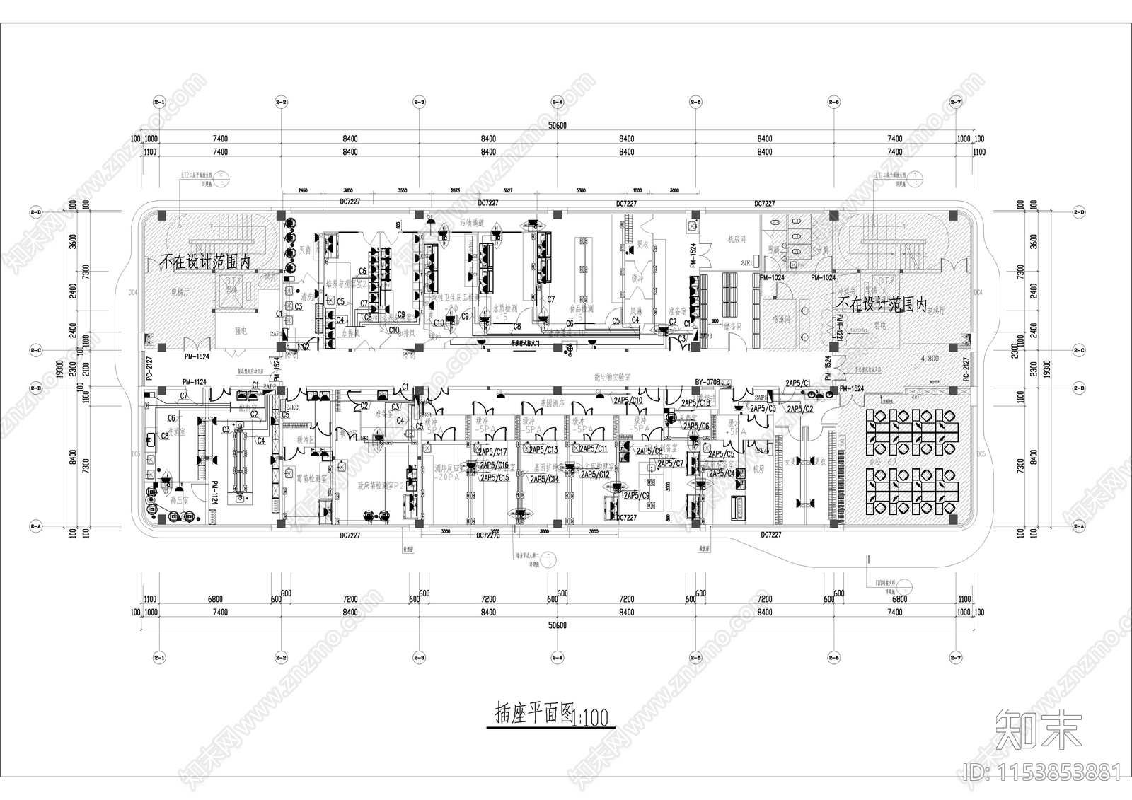 实验室室内cad施工图下载【ID:1153853881】