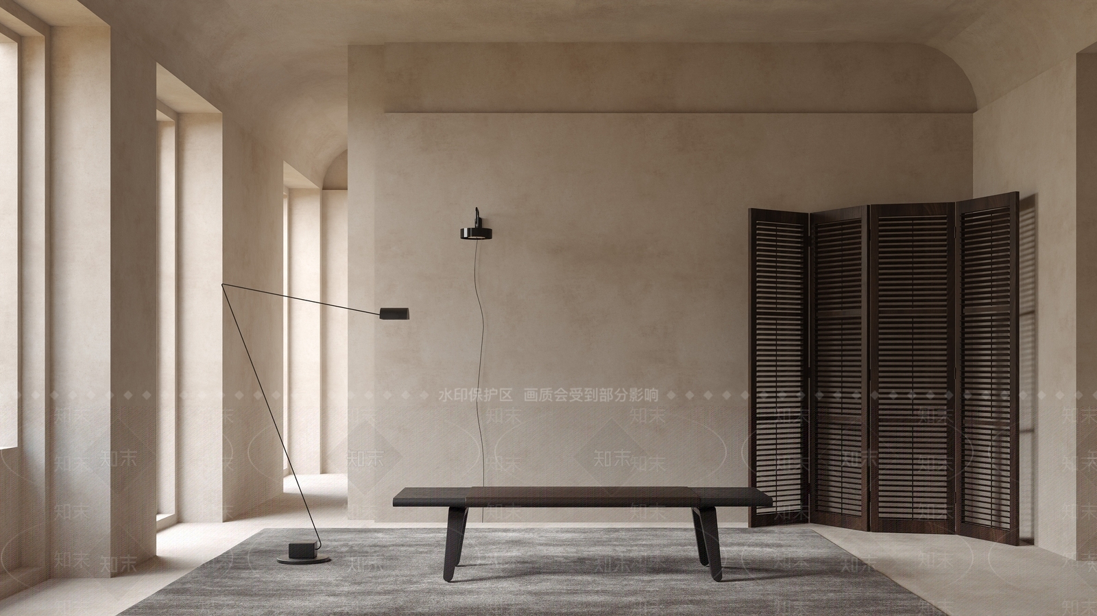Cassina现代床尾凳3D模型下载【ID:1153853717】