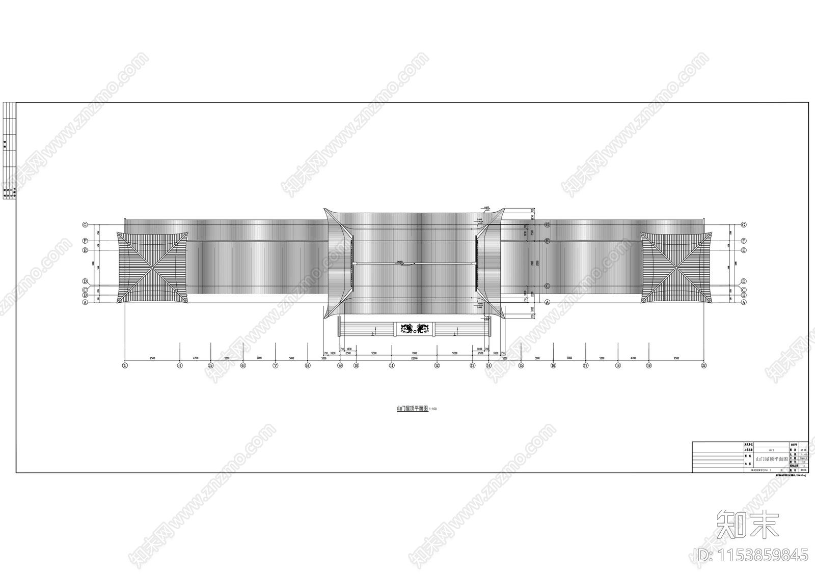 普驼寺建筑cad施工图下载【ID:1153859845】