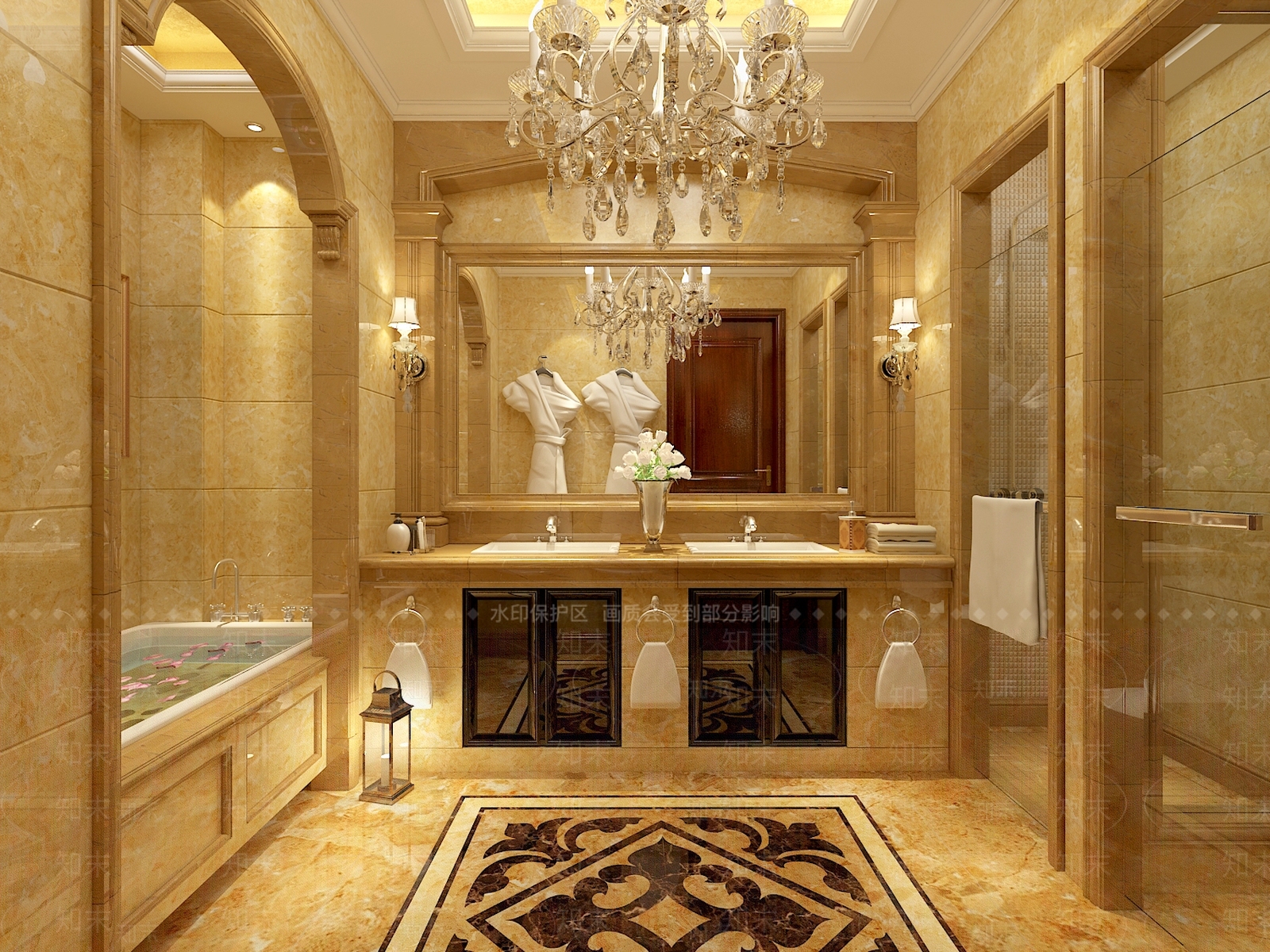 欧式古典卫生间3D模型下载【ID:1153865034】