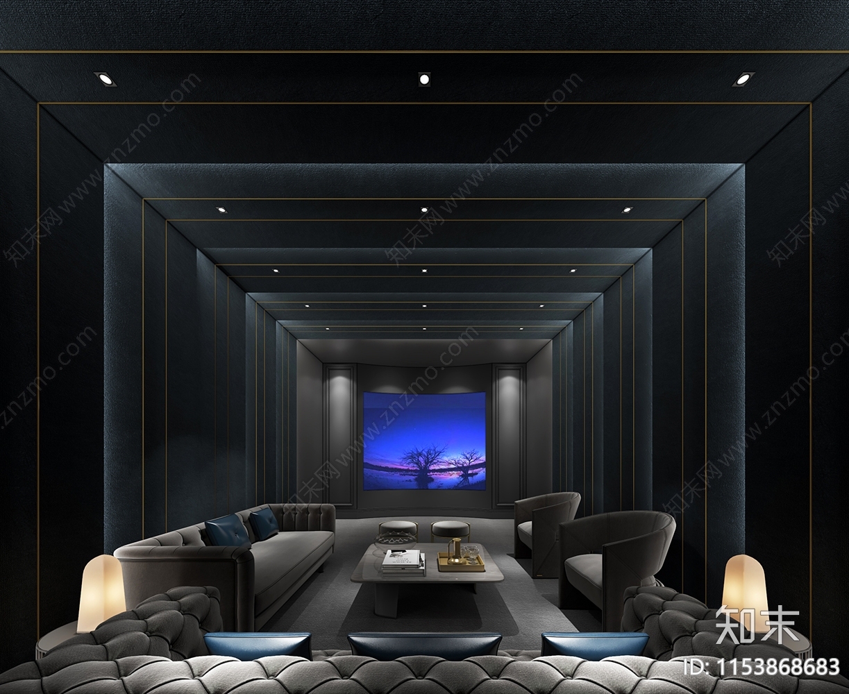 晋江御龙湾别墅室内cad施工图下载【ID:1153868683】
