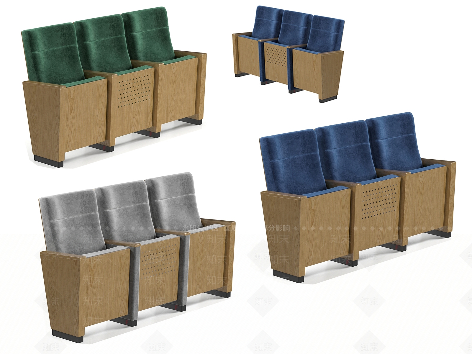 北欧电影院公共座椅3D模型下载【ID:1153869134】