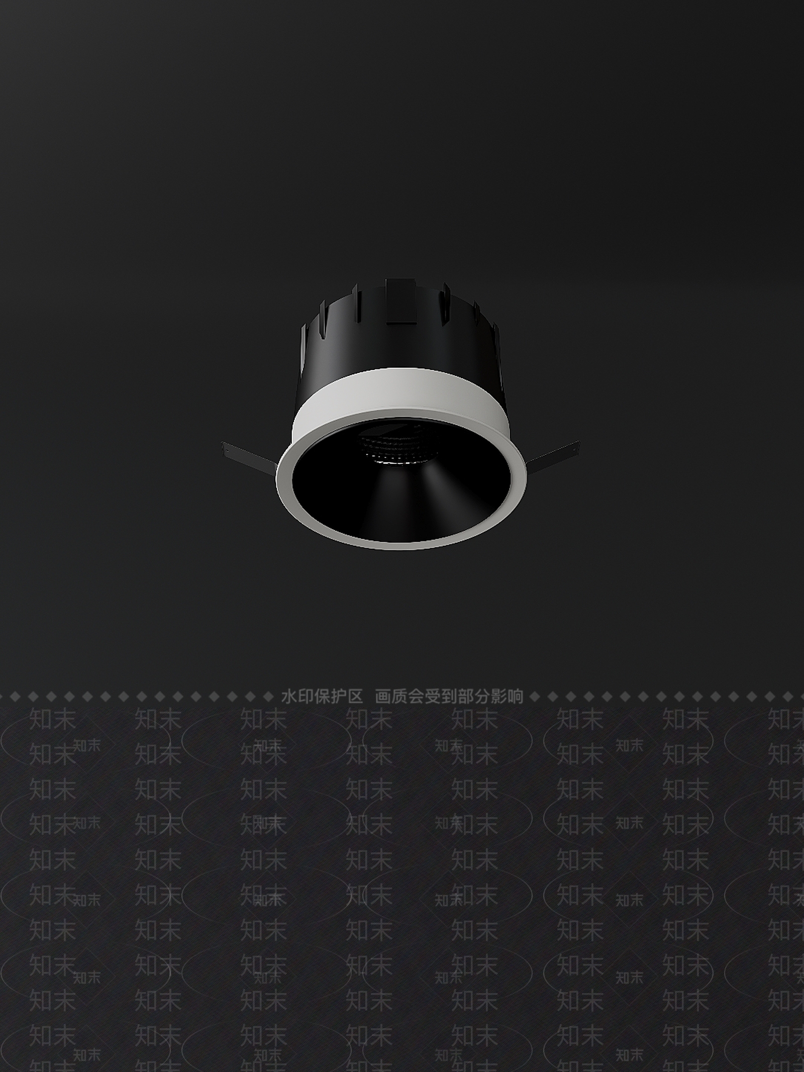 现代射灯筒灯3D模型下载【ID:1153872448】