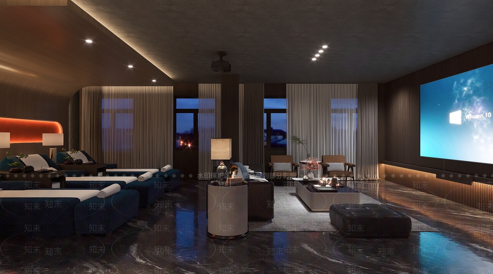 现代美容SPA店包间3D模型下载【ID:1153876559】