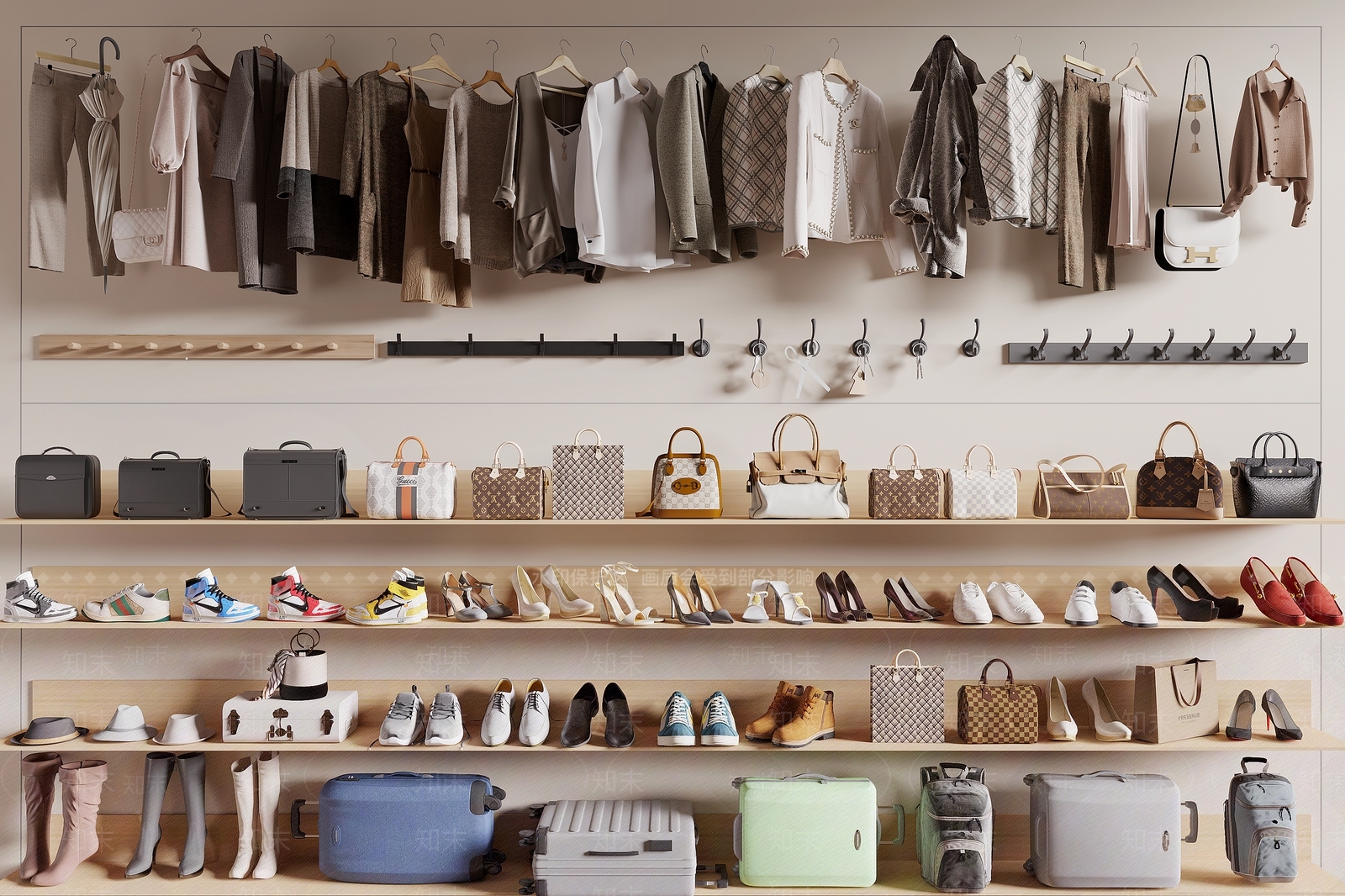 服饰鞋帽3D模型下载【ID:1153879459】