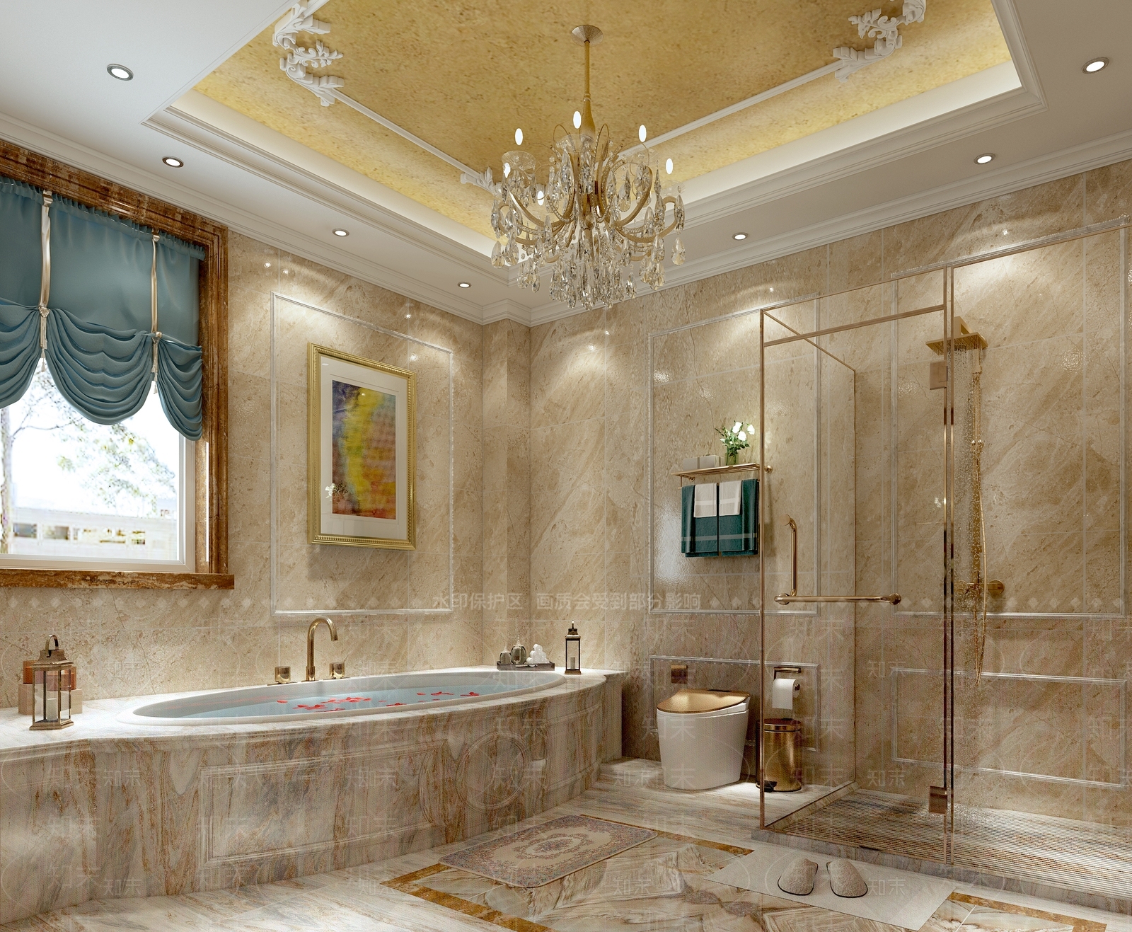 欧式古典卫生间3D模型下载【ID:1153889983】