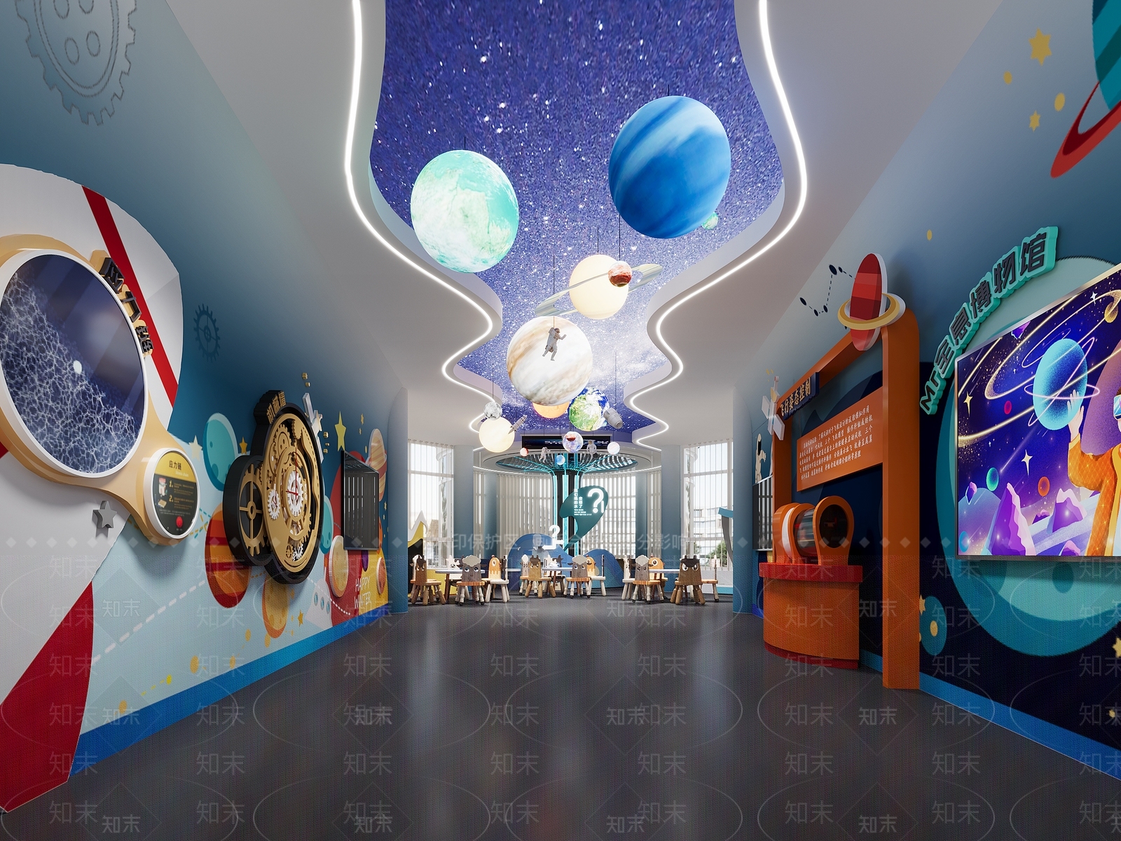 现代科技展厅3D模型下载【ID:1153882360】