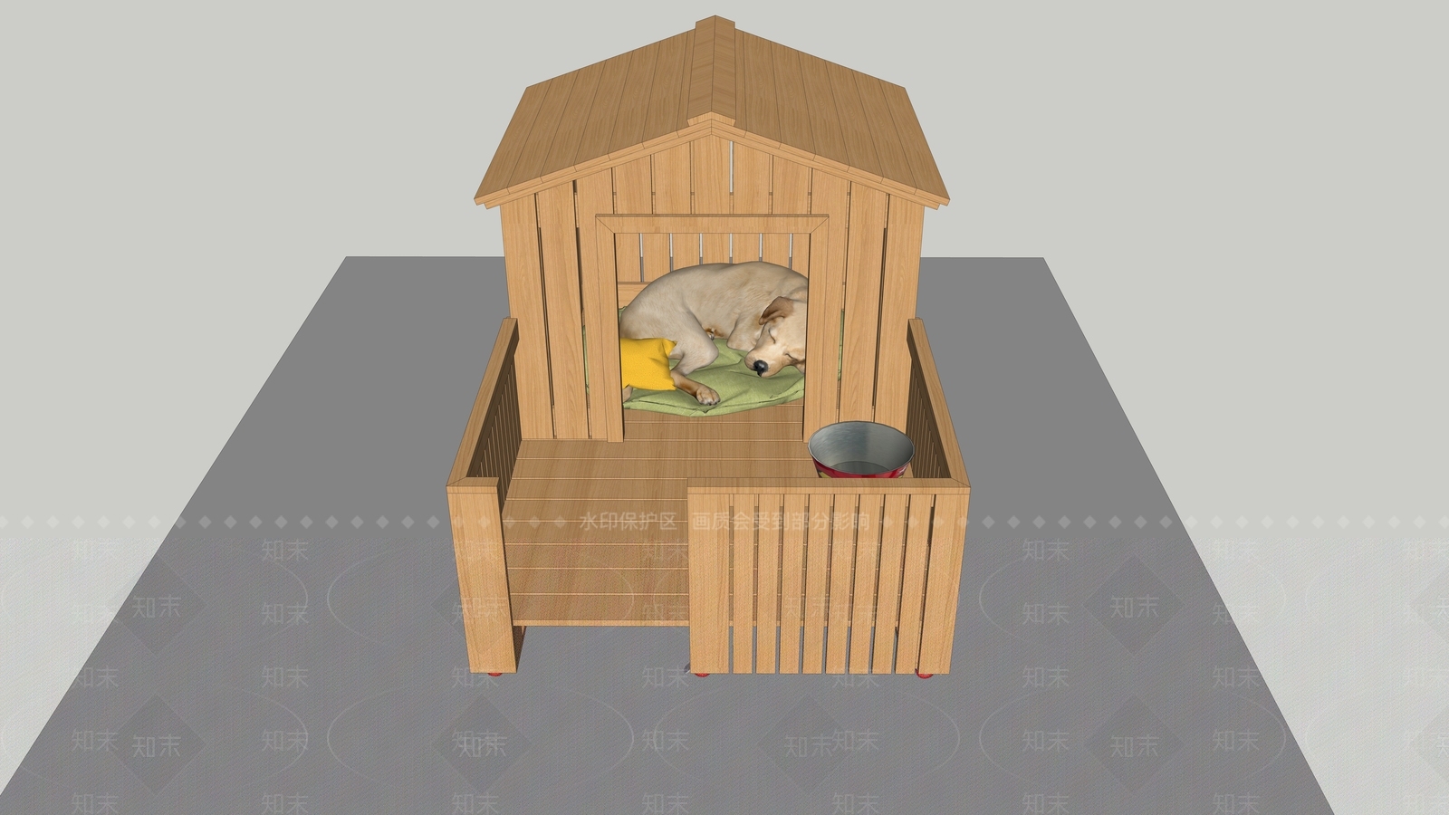 现代自制狗屋SU模型下载【ID:1153884723】