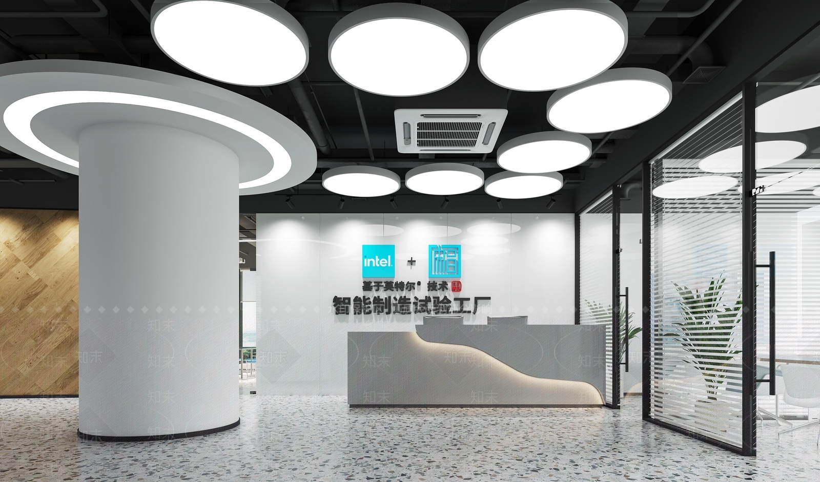 现代公司大堂3D模型下载【ID:1153888441】