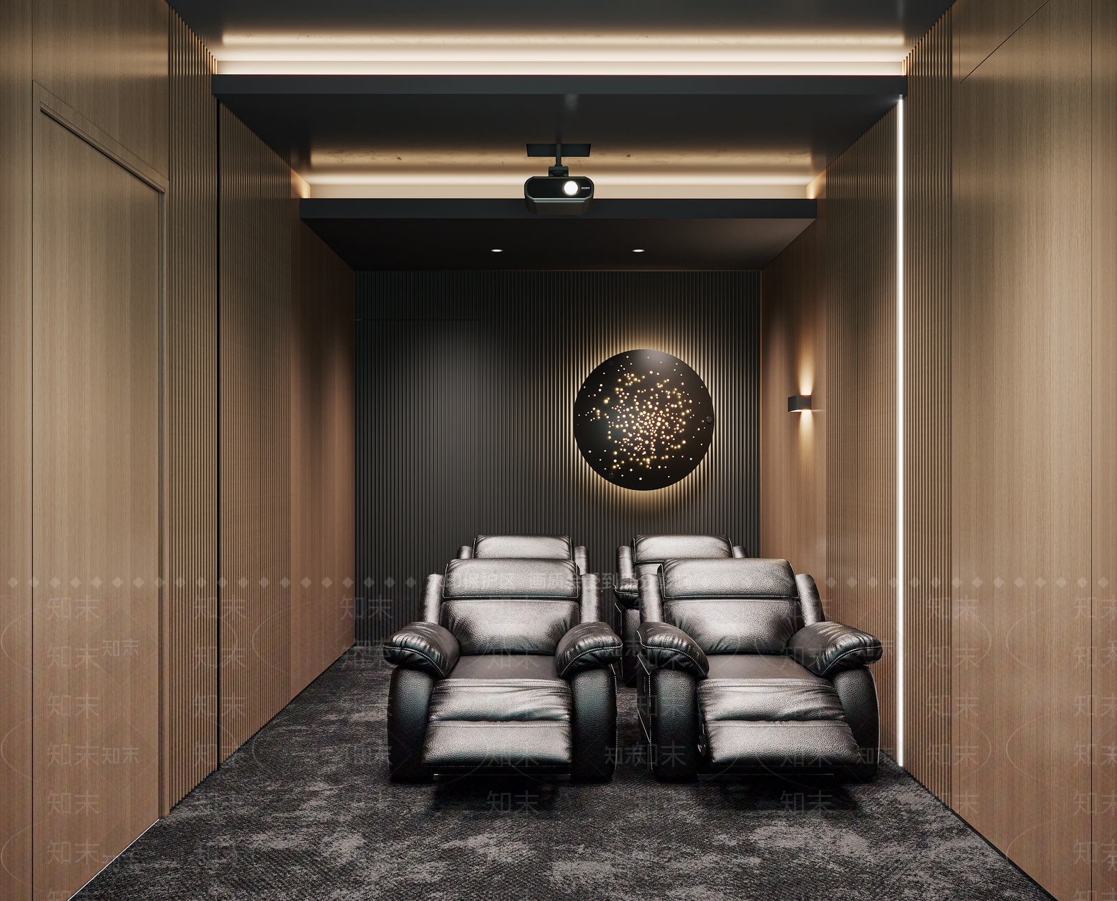 现代家居影音室3D模型下载【ID:1153890724】