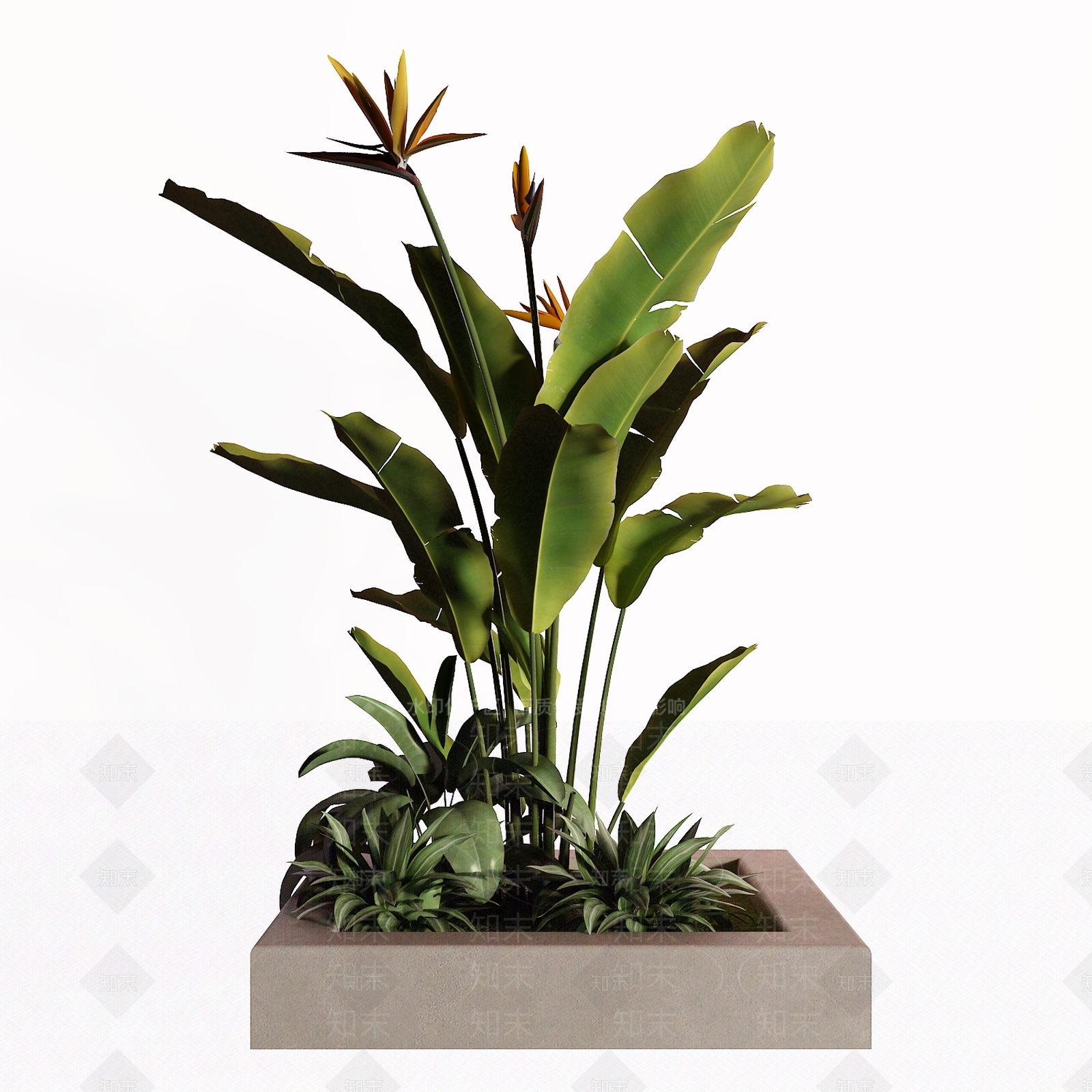 花坛3D模型下载【ID:1153892480】
