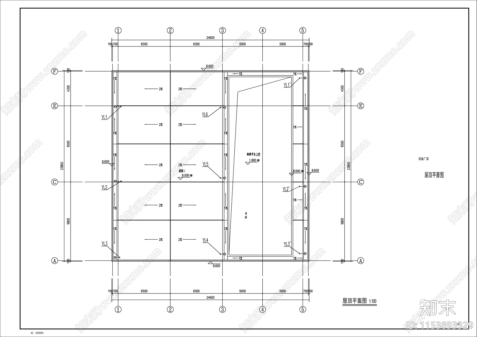 科技城垃圾中转站管理用房给排水cad施工图下载【ID:1153893329】