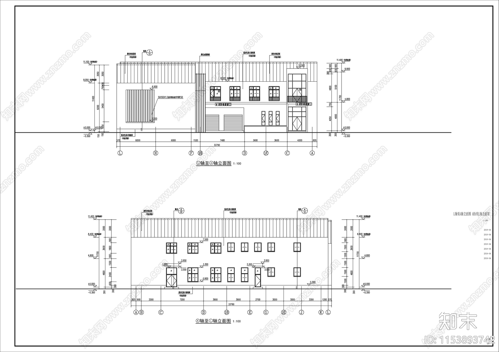 街道垃圾中转站建筑cad施工图下载【ID:1153893742】