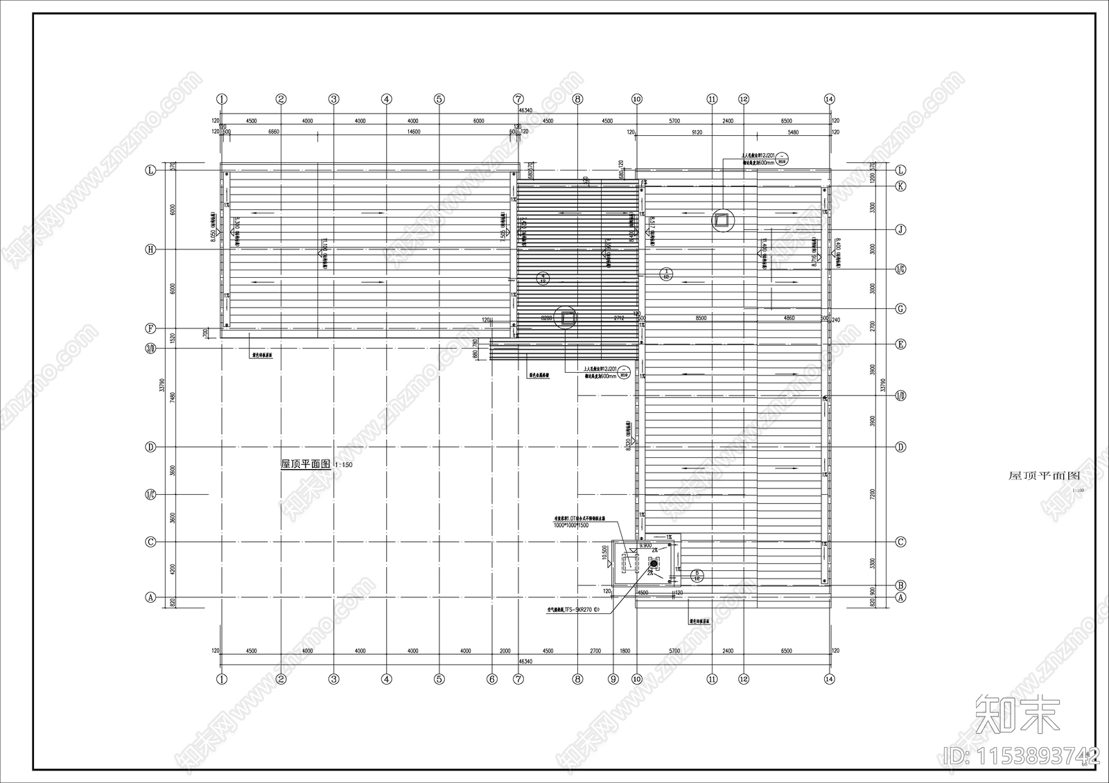 街道垃圾中转站建筑cad施工图下载【ID:1153893742】