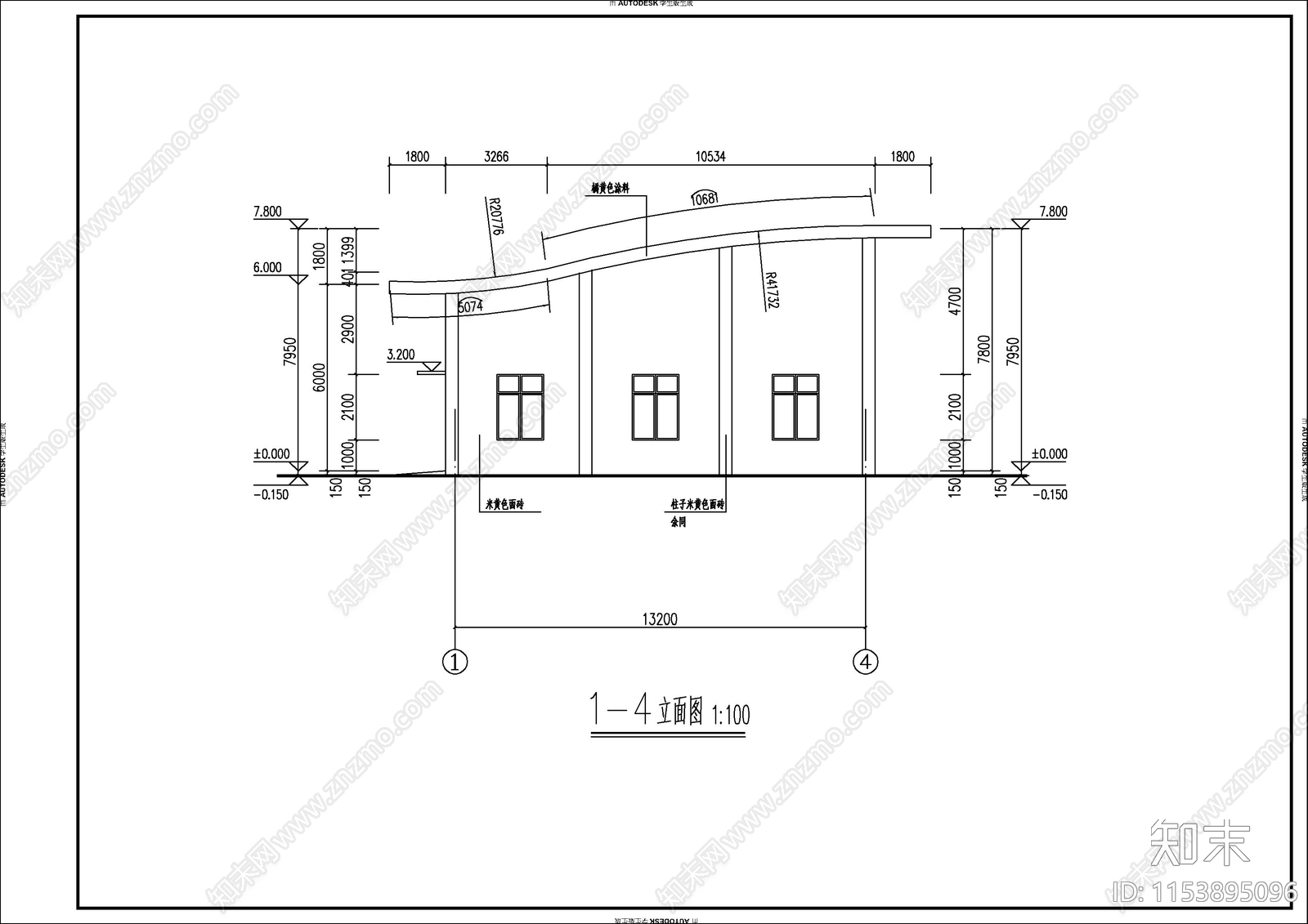 市场垃圾转运站建筑cad施工图下载【ID:1153895096】