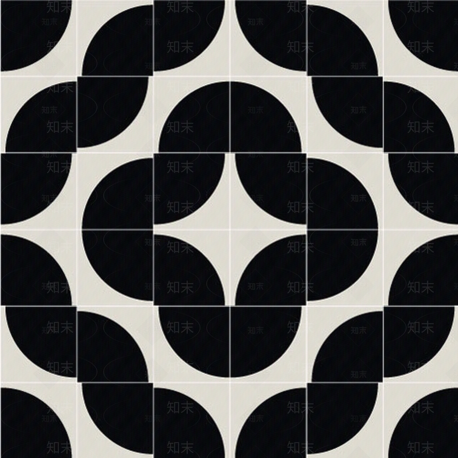 黑白灰复古色调几何拼花瓷砖壁纸贴图下载【ID:1153902860】