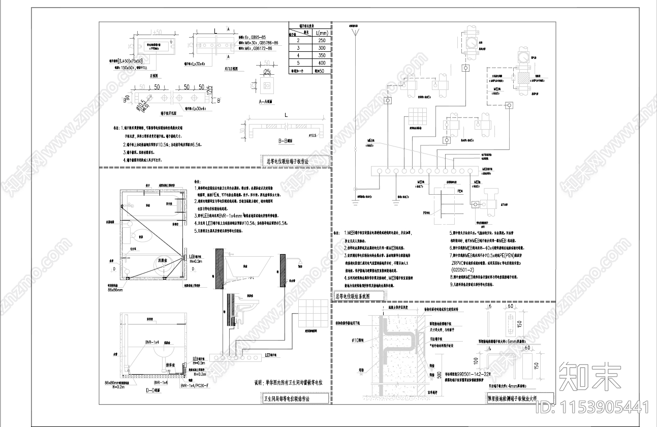 欧式别墅建筑cad施工图下载【ID:1153905441】