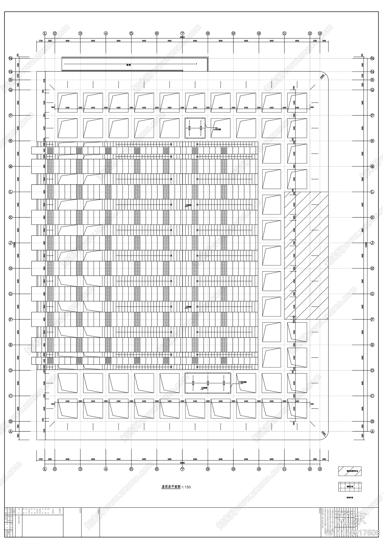 会展中心建筑cad施工图下载【ID:1153917606】