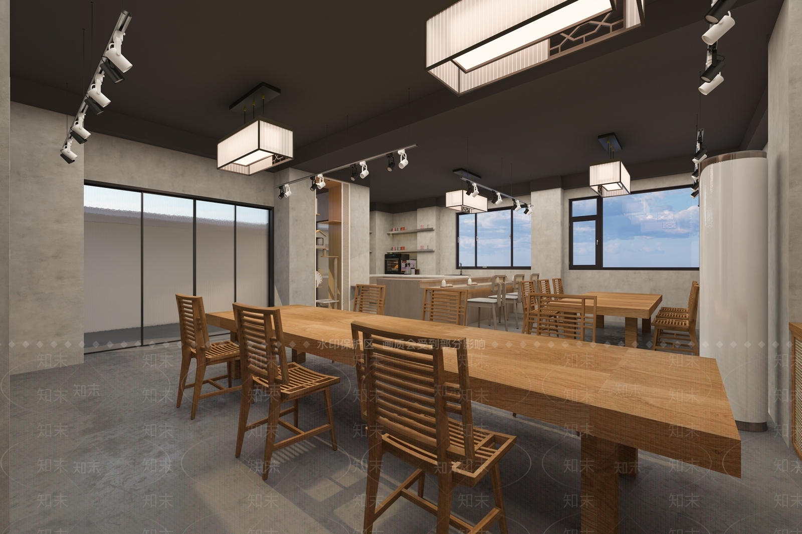 现代教室3D模型下载【ID:1153925550】