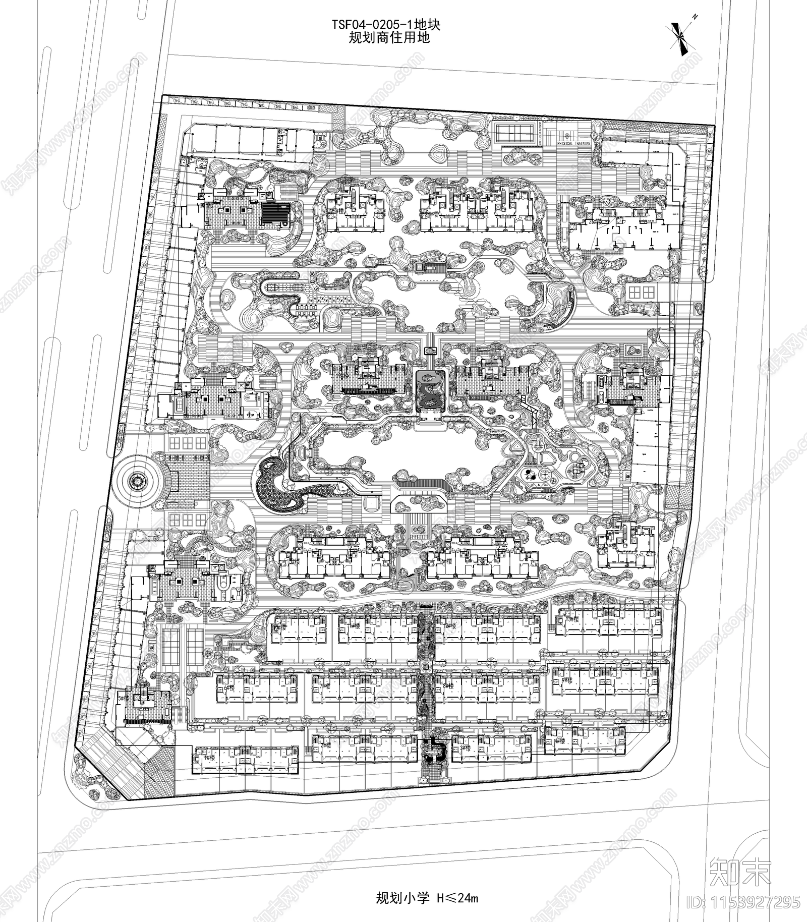 现代小区施工图下载【ID:1153927295】