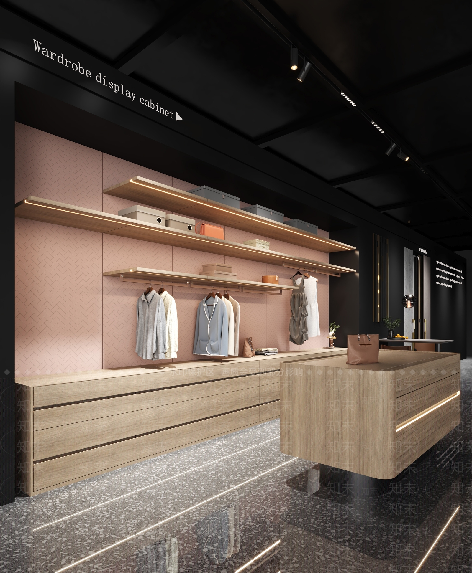 现代服装店SU模型下载【ID:1153928094】