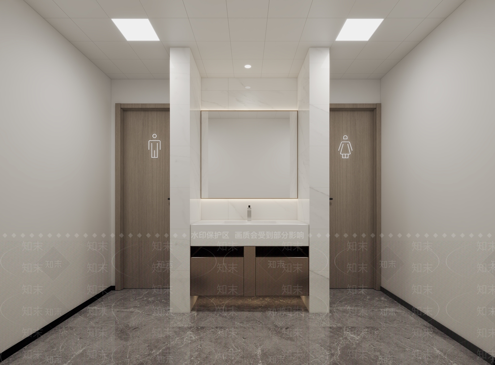 现代办公卫生间3D模型下载【ID:1153928153】