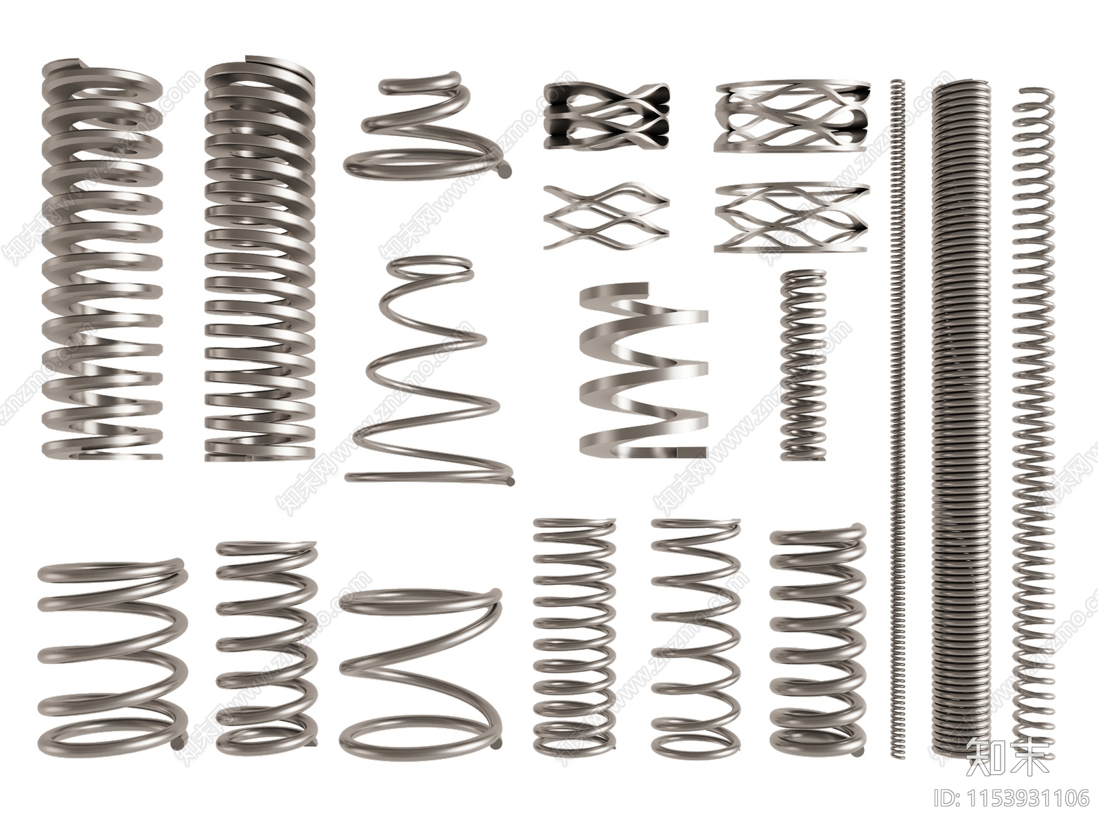 弹簧3D模型下载【ID:1153931106】