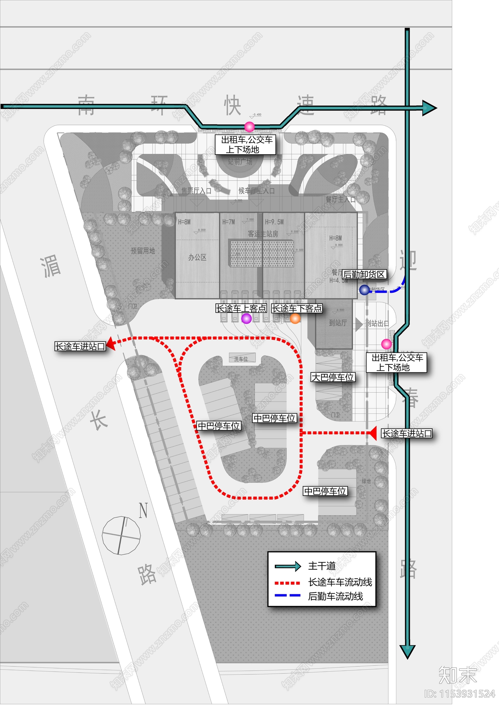 汽车站设计图纸施工图下载【ID:1153931524】