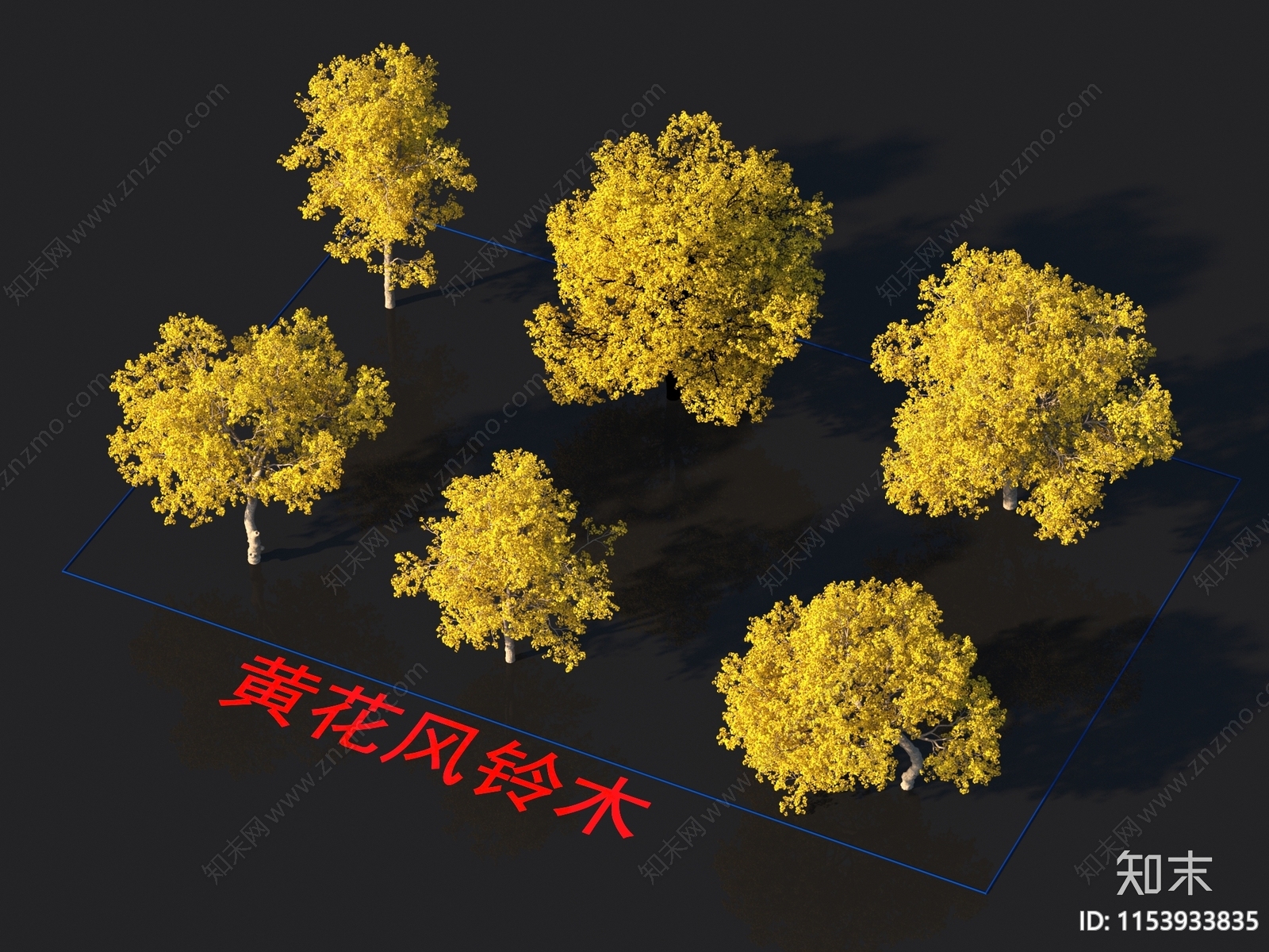 黄花风铃木3D模型下载【ID:1153933835】