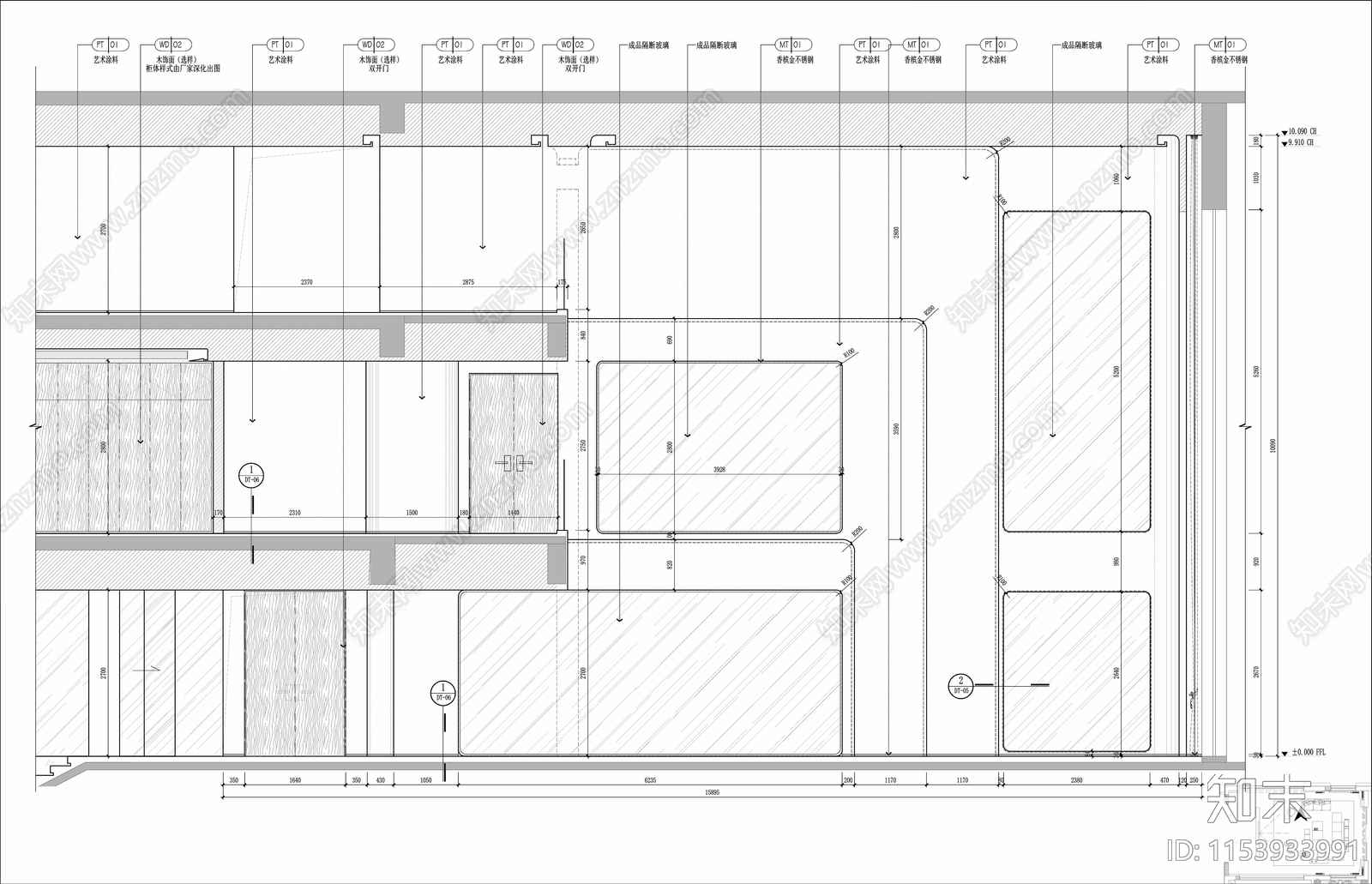 SPACE北京丽宫别墅3000m²cad施工图下载【ID:1153933991】