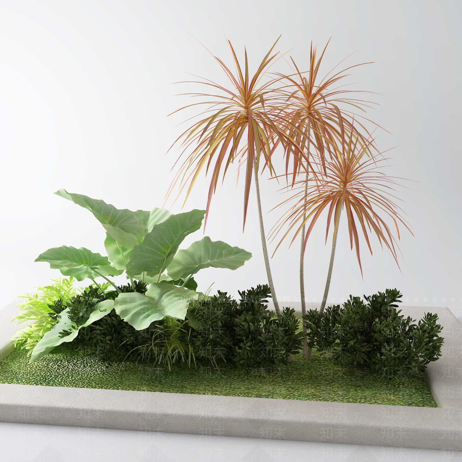 花坛3D模型下载【ID:1153934560】