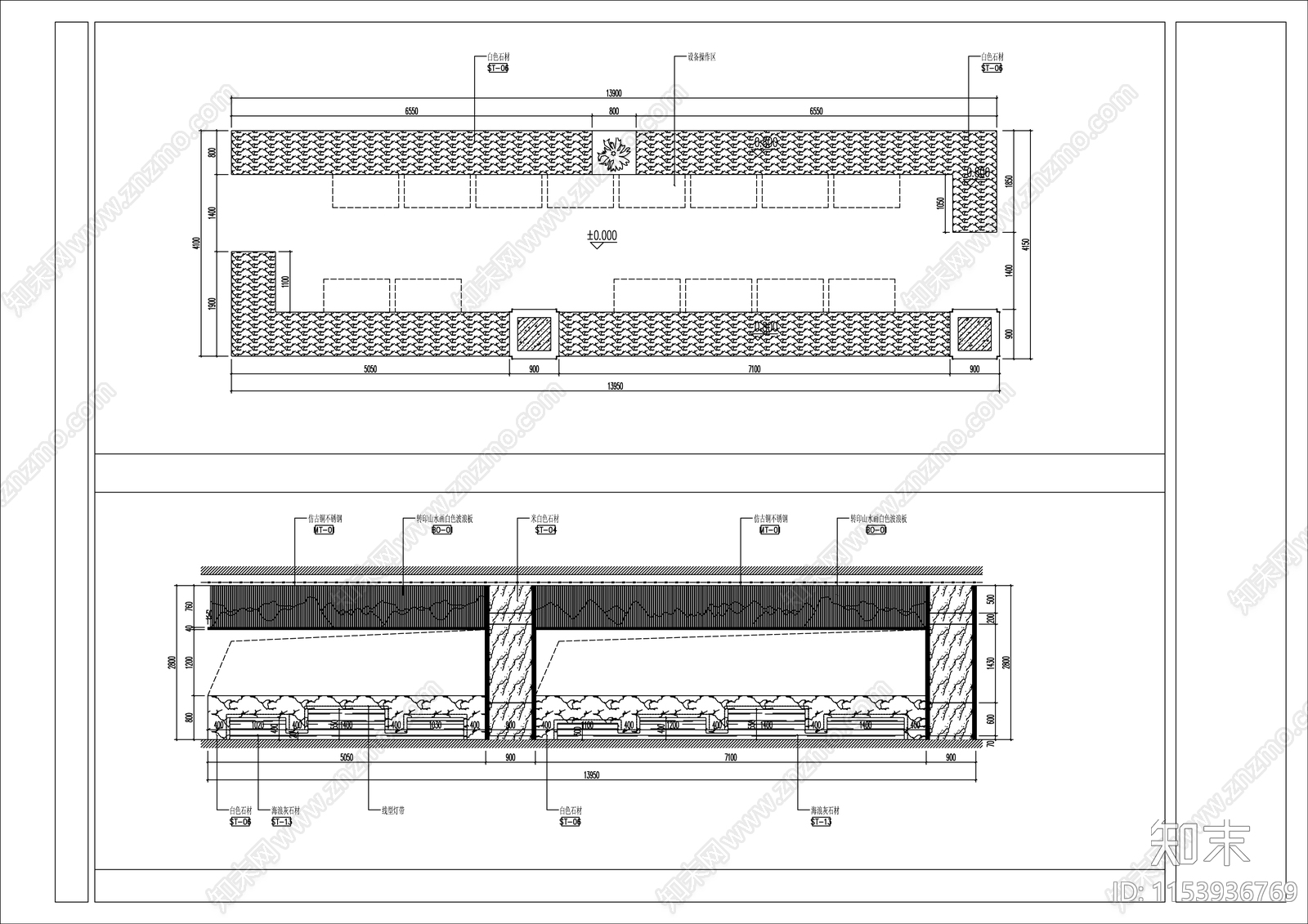餐台大样节点图施工图下载【ID:1153936769】