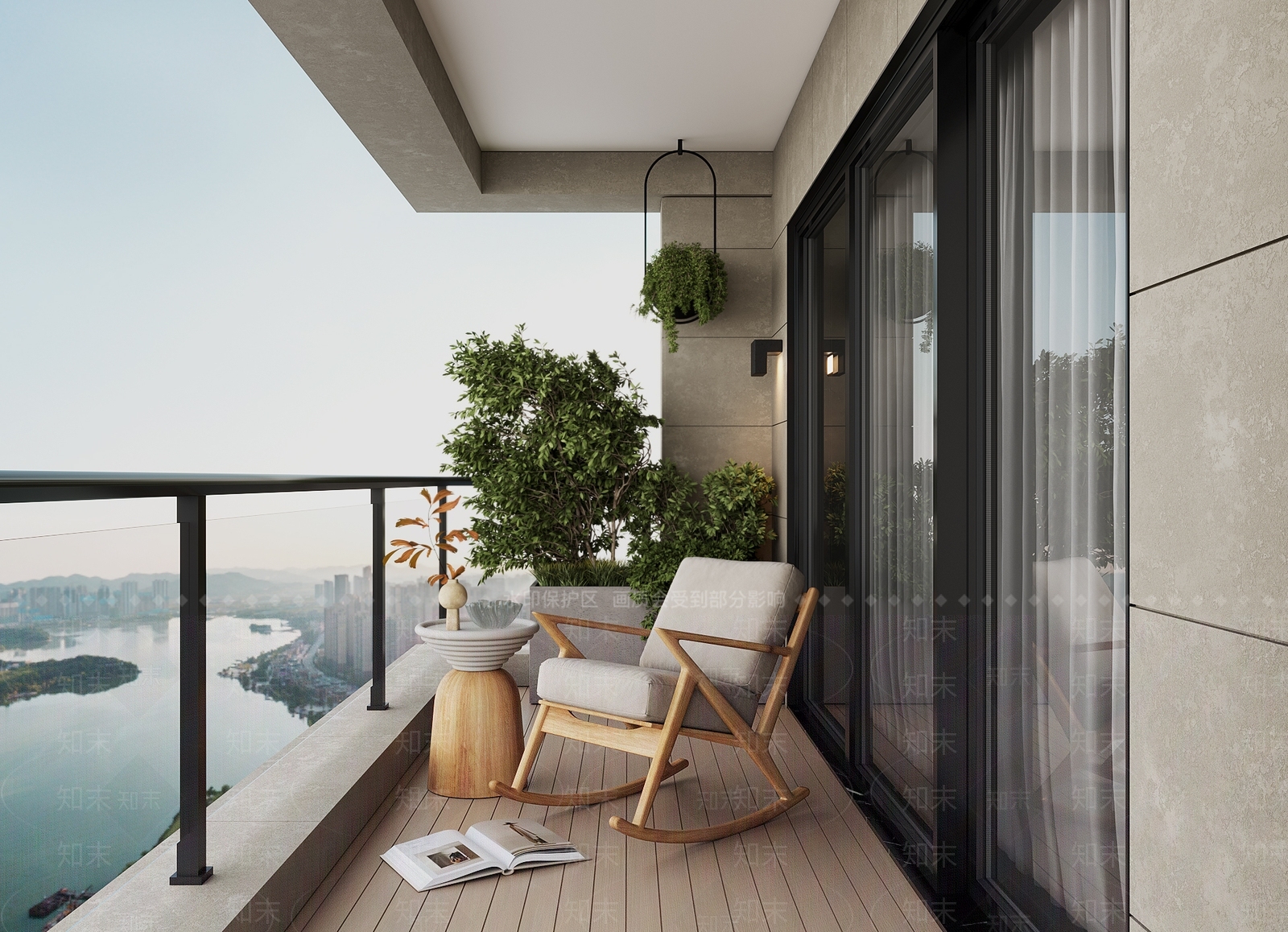 现代家居阳台3D模型下载【ID:1153939149】